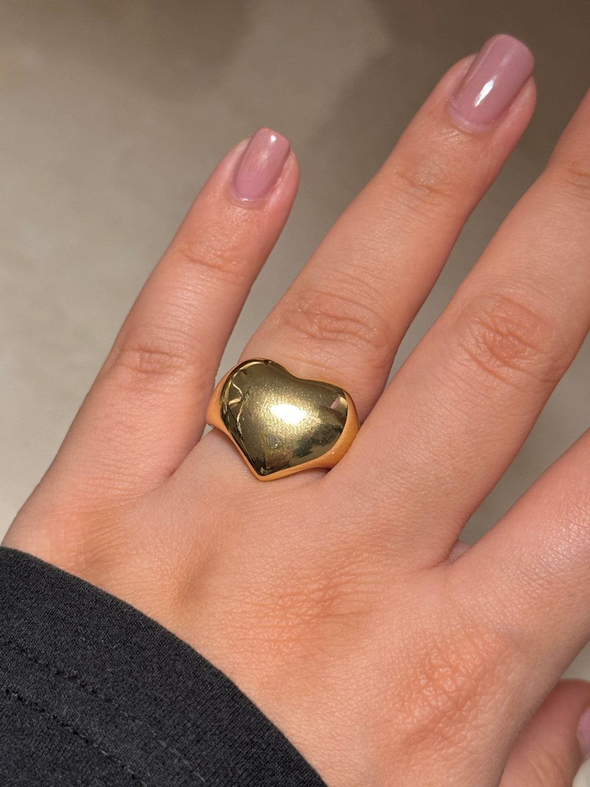 Serenity Heart Bubble Ring