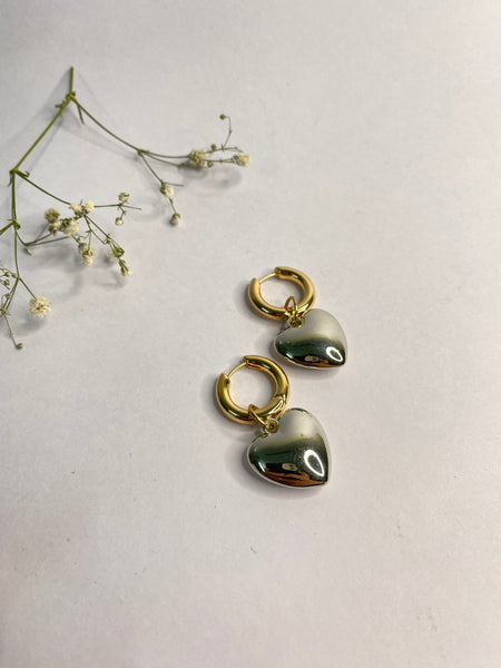 Jenny Silver Gold Hoops