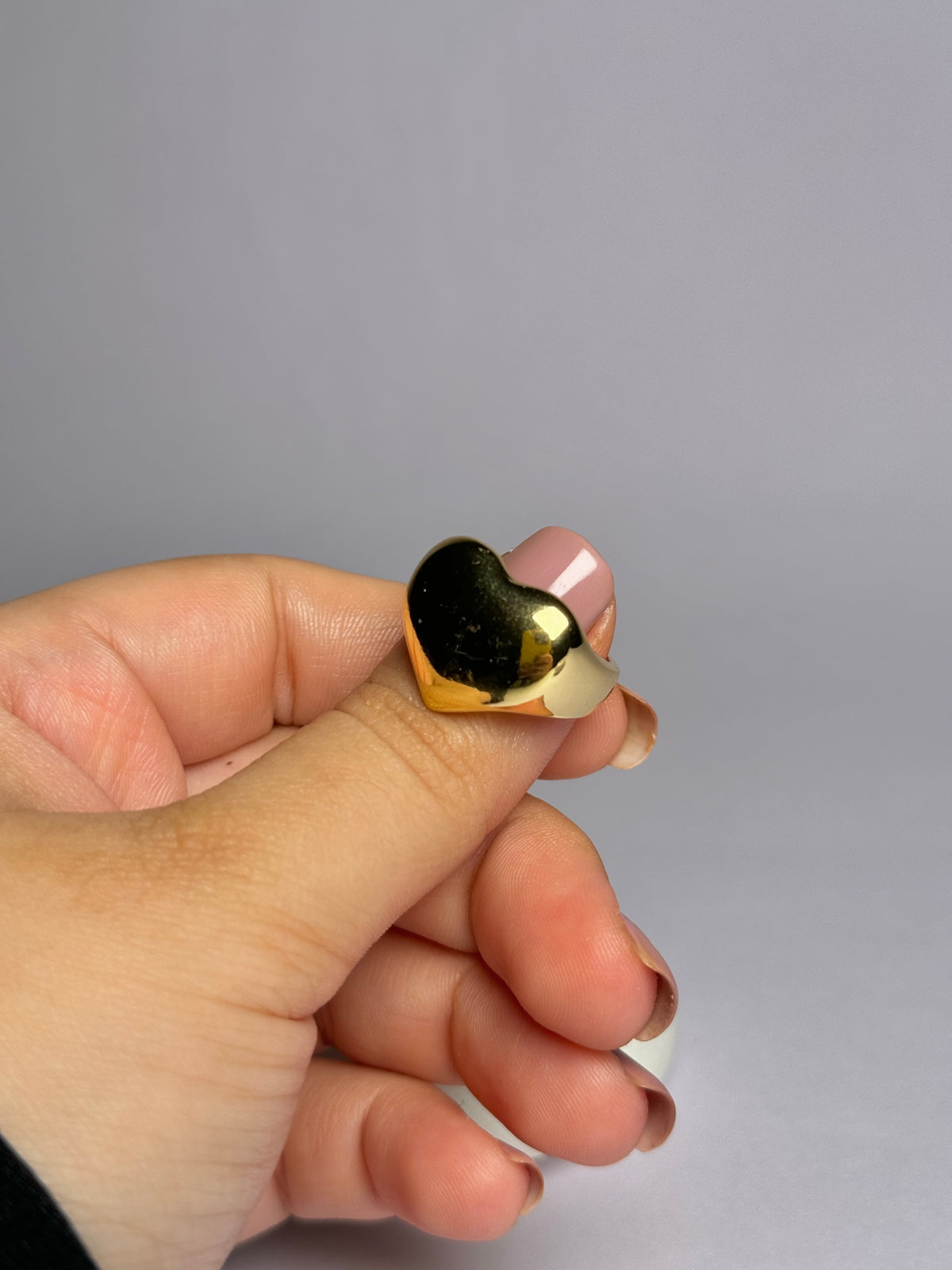 Serenity Heart Bubble Ring