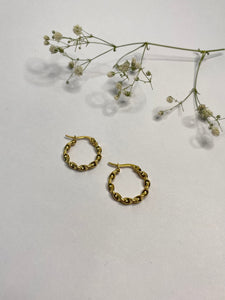 Serena Twisted Gold Hoops