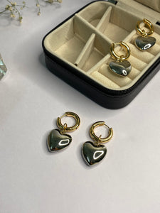 Jenny Silver Gold Hoops