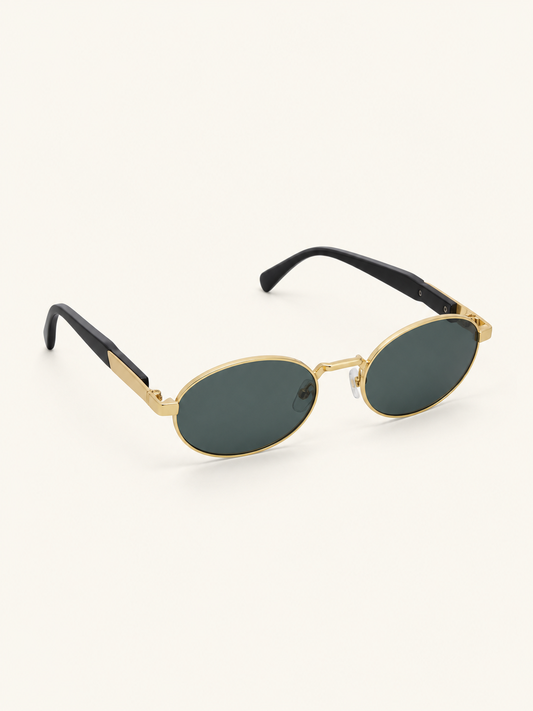 Lenon Sunnies — Black Gold, front angle view