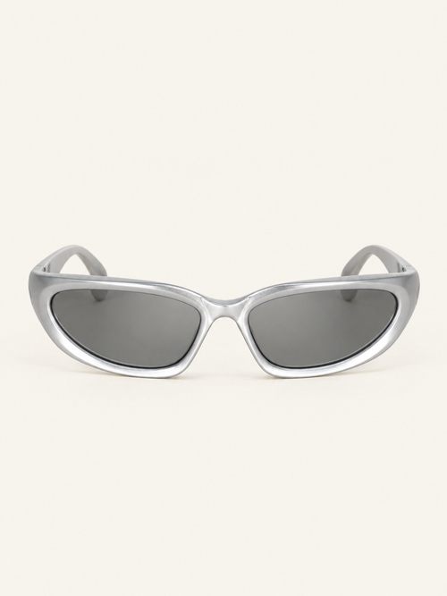 Alien Sunnies — Silver, front view