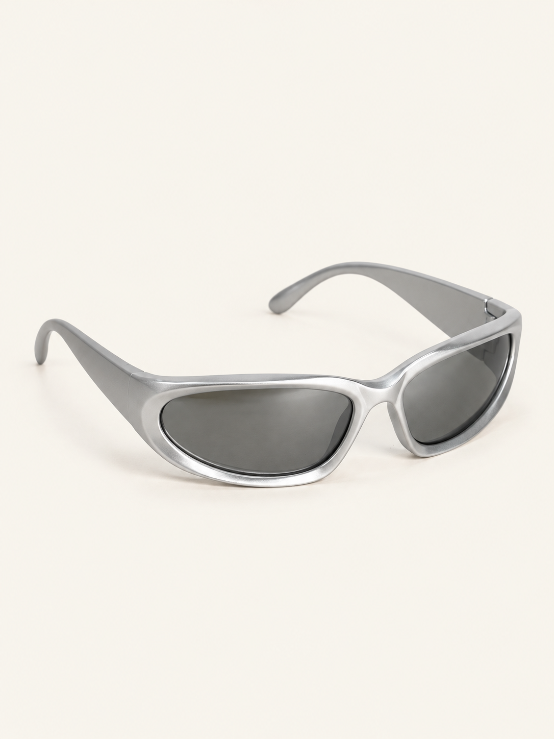 Alien Sunnies — Silver, front angle view