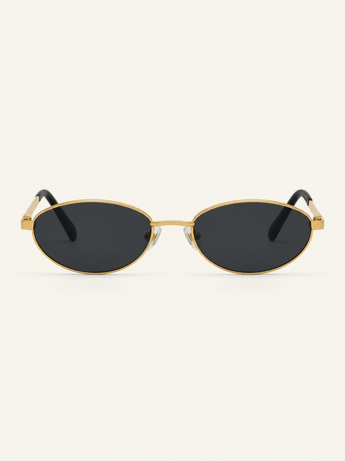 Cassy Sunnies — Black Gold, front view
