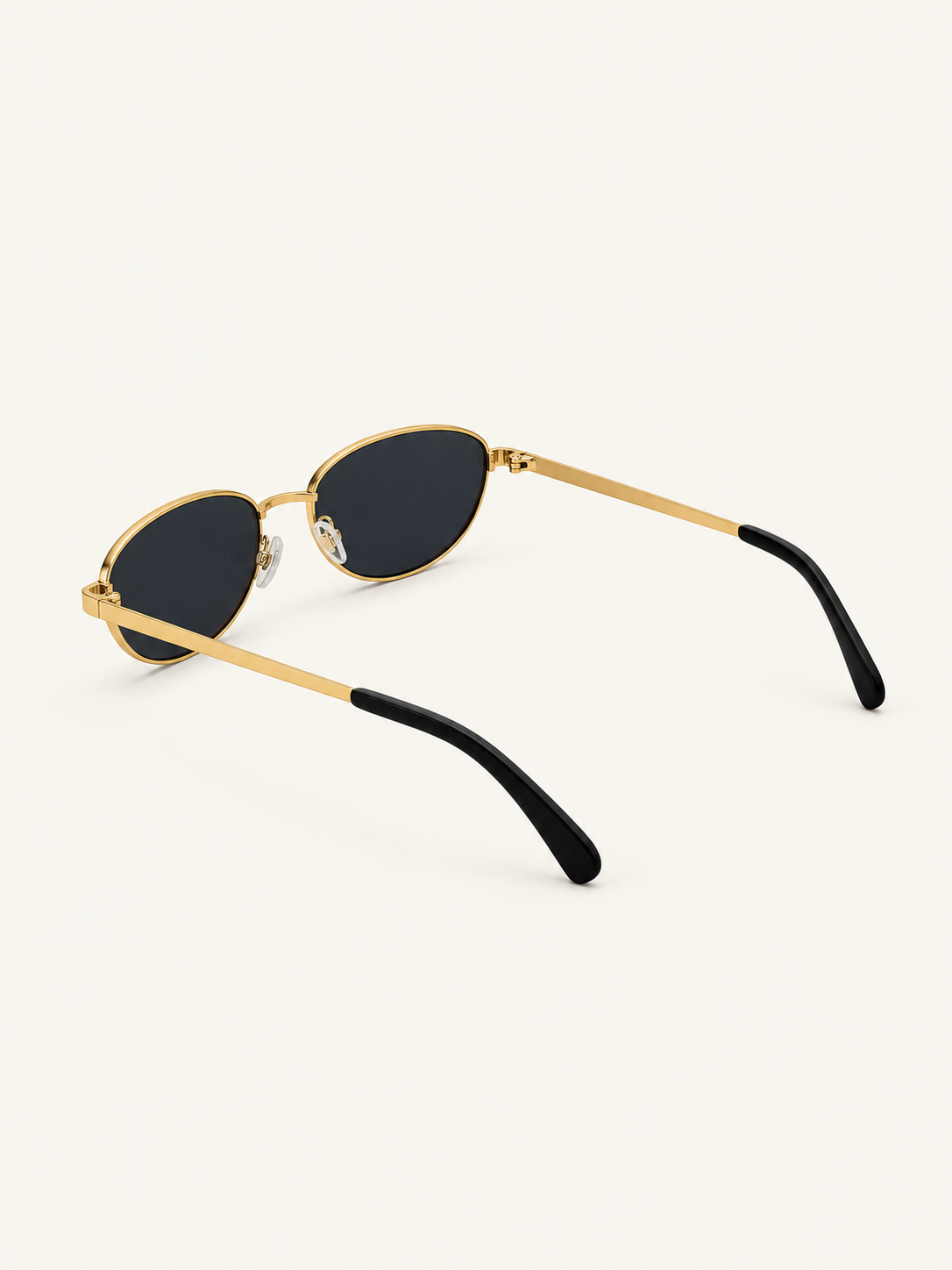 Cassy Sunnies — Black Gold, rear angle view