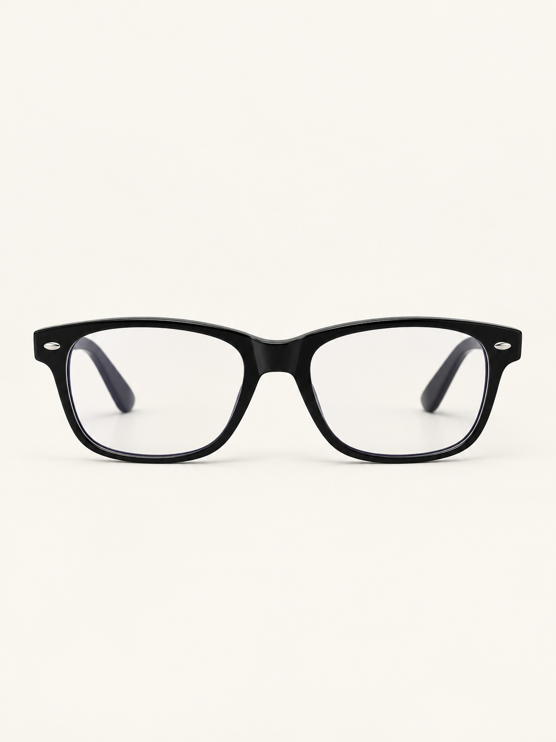 Clare Frames — Black, front view