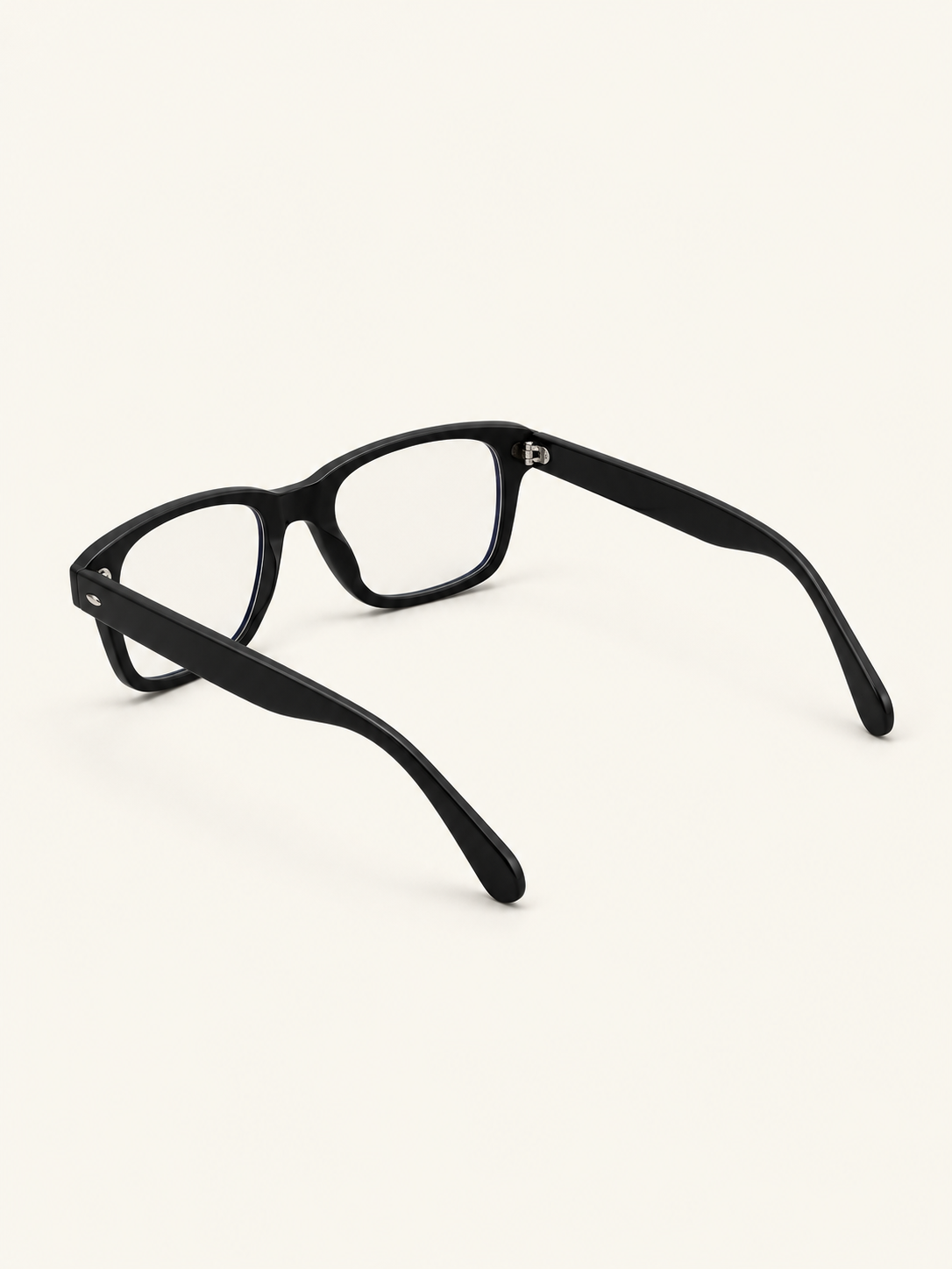 Clare Frames — Black, rear angle view