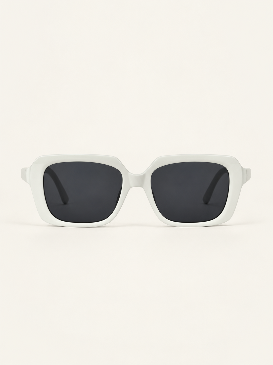 Crystal Sunnies — White, front view