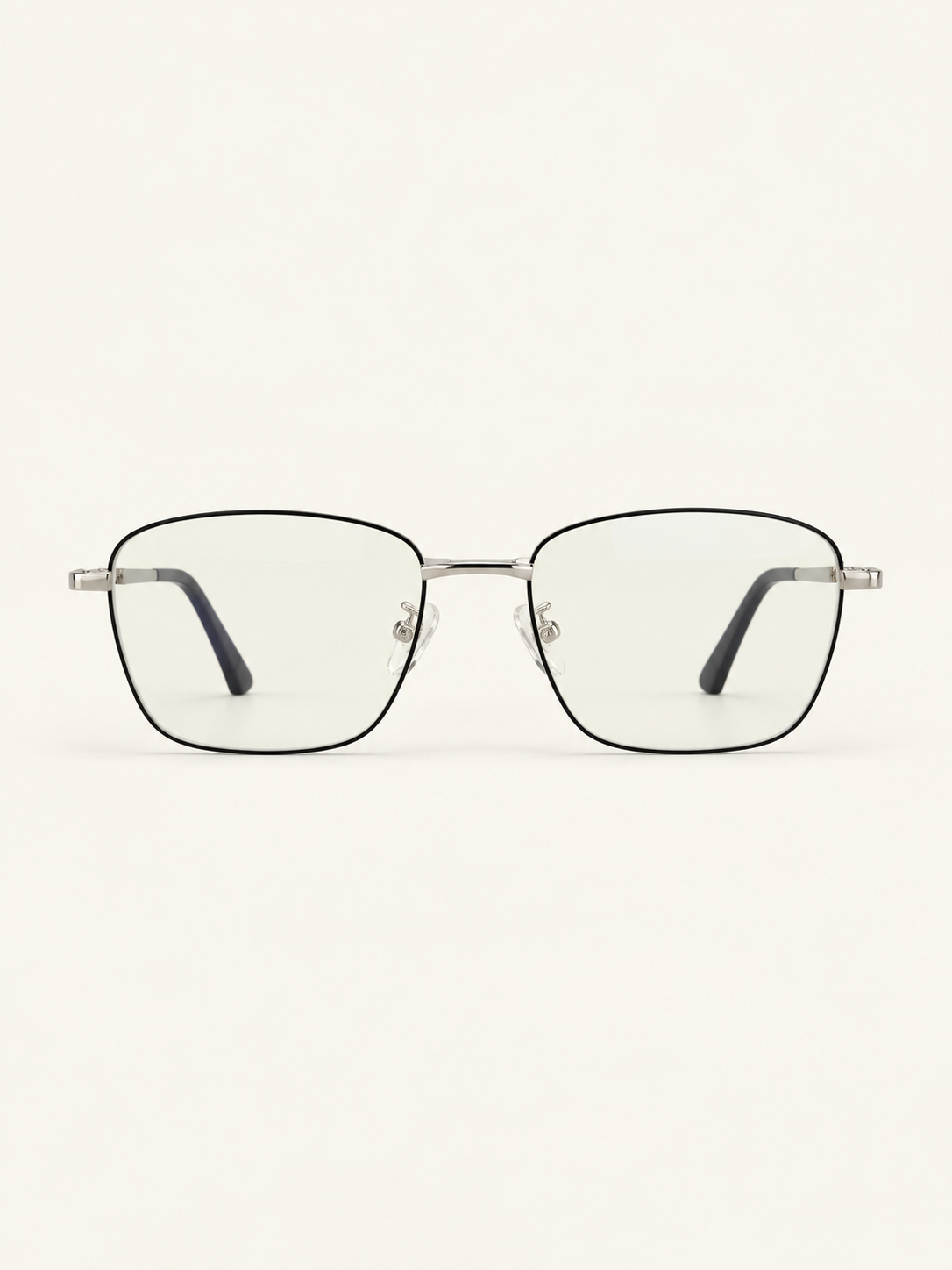 Donna Frames — Silver black, front view