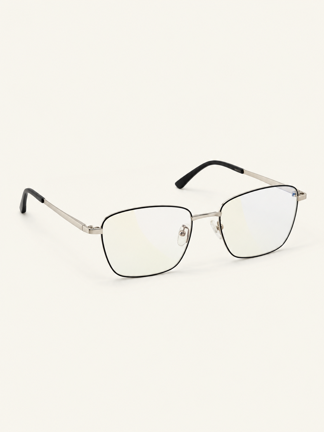 Donna Frames — Silver black, front angle view