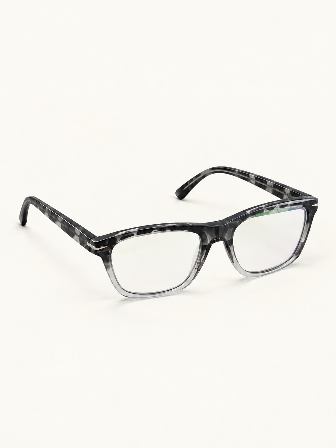 Hank frames — Grey Print, front angle view