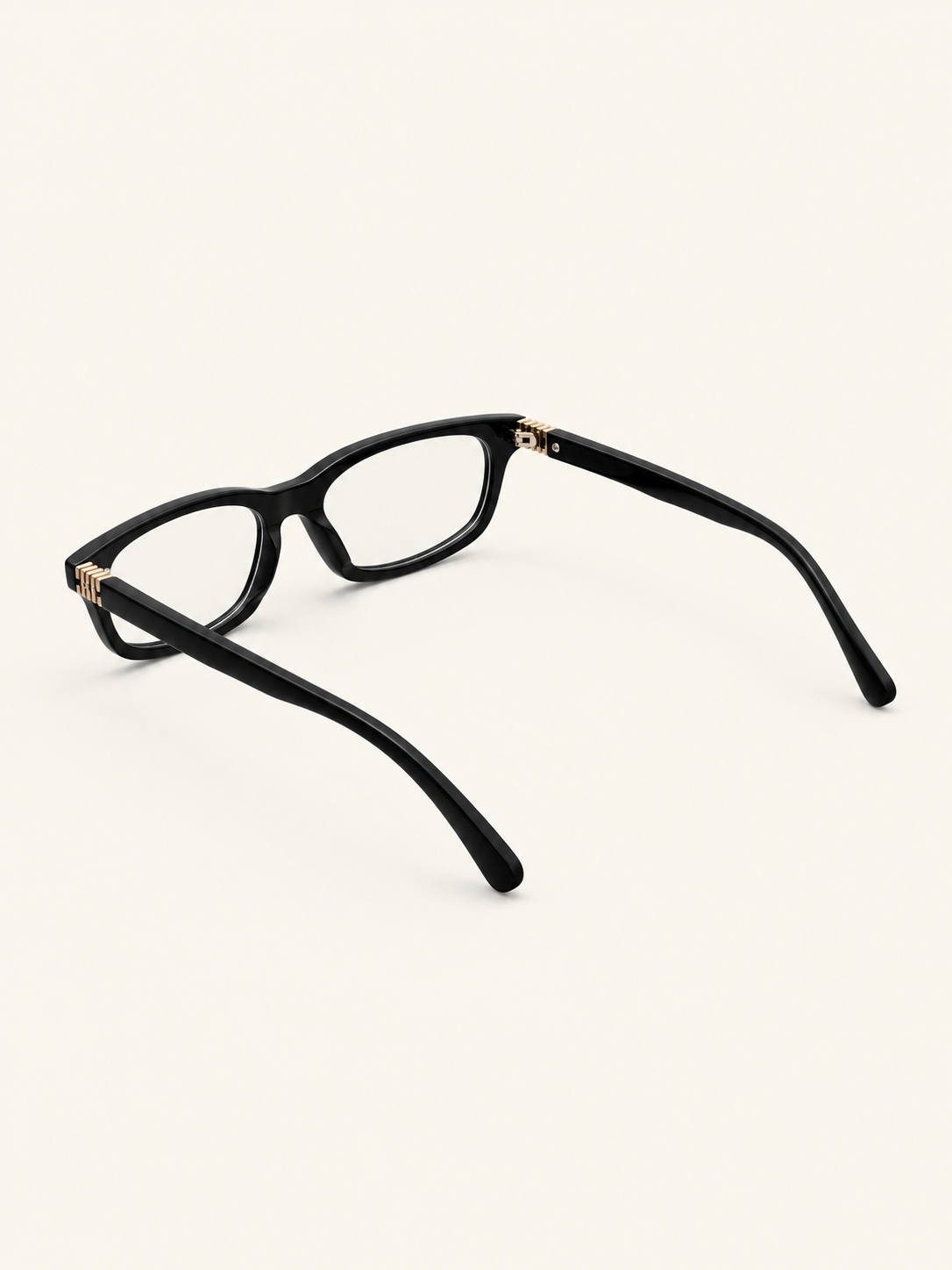 Iris Frames — Black, rear angle view