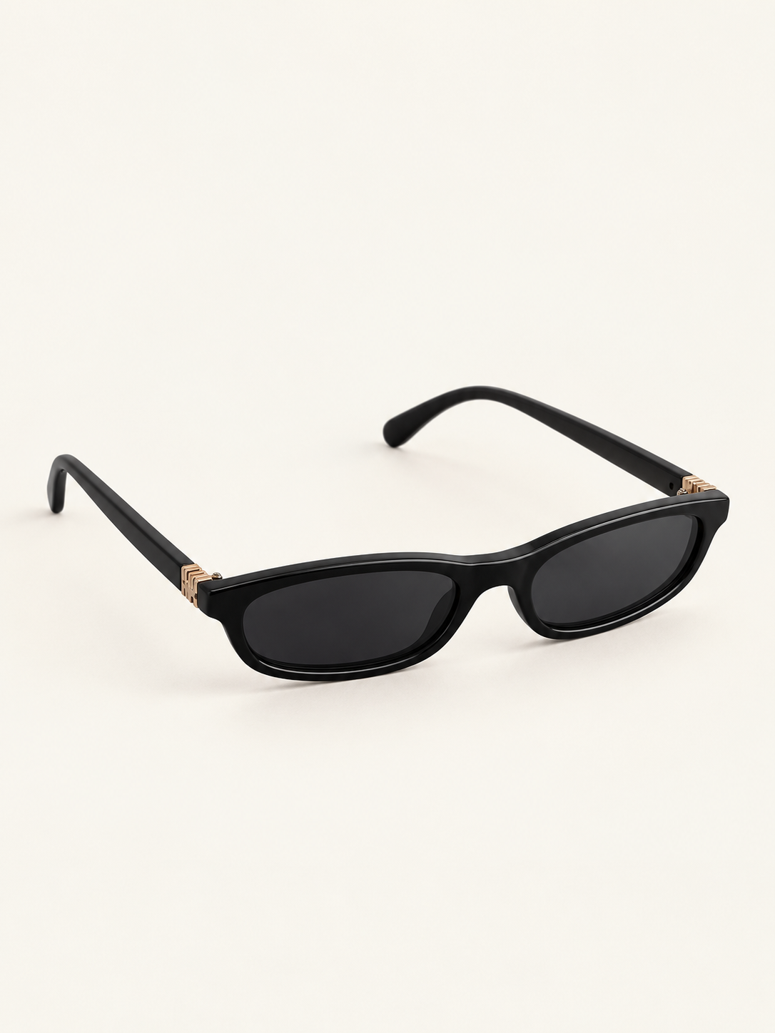 Iris Sunnies — Black, front angle view