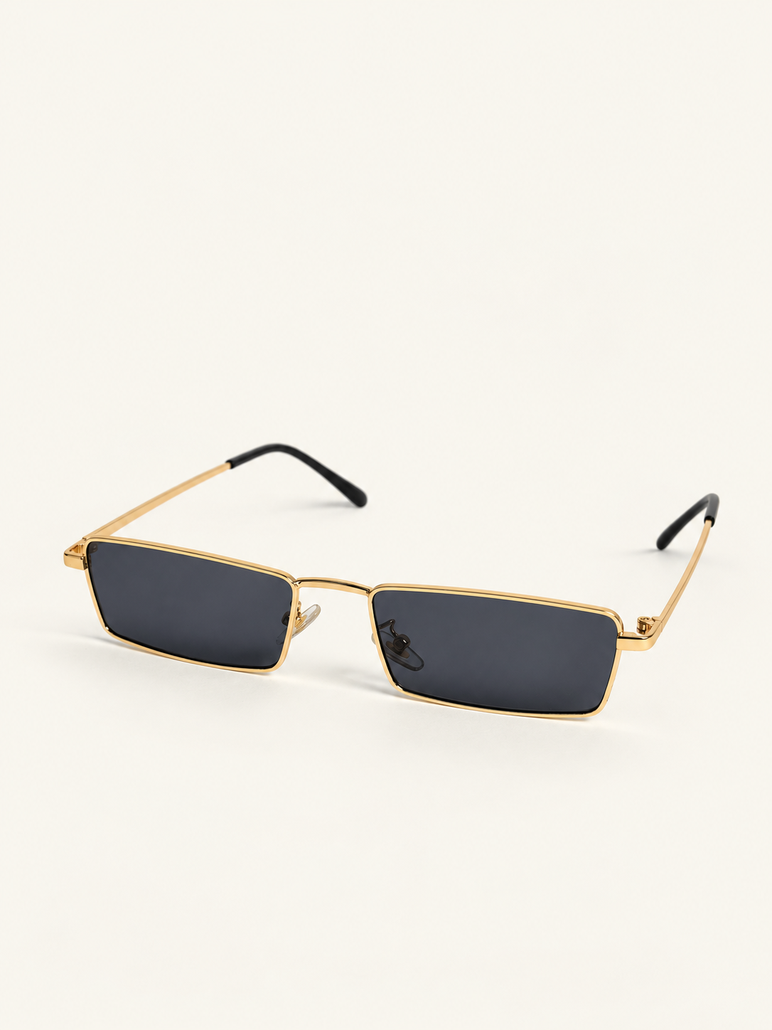 Kenny Sunnies — Gold Black, front angle view