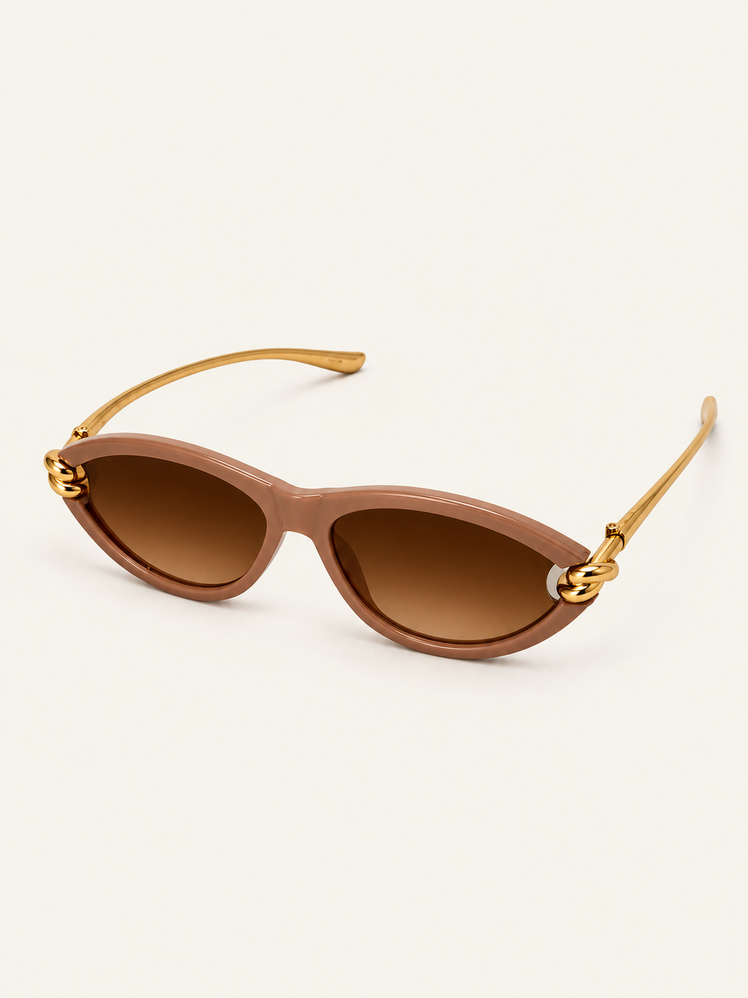 Serena Sunnies — Nude, front angle view