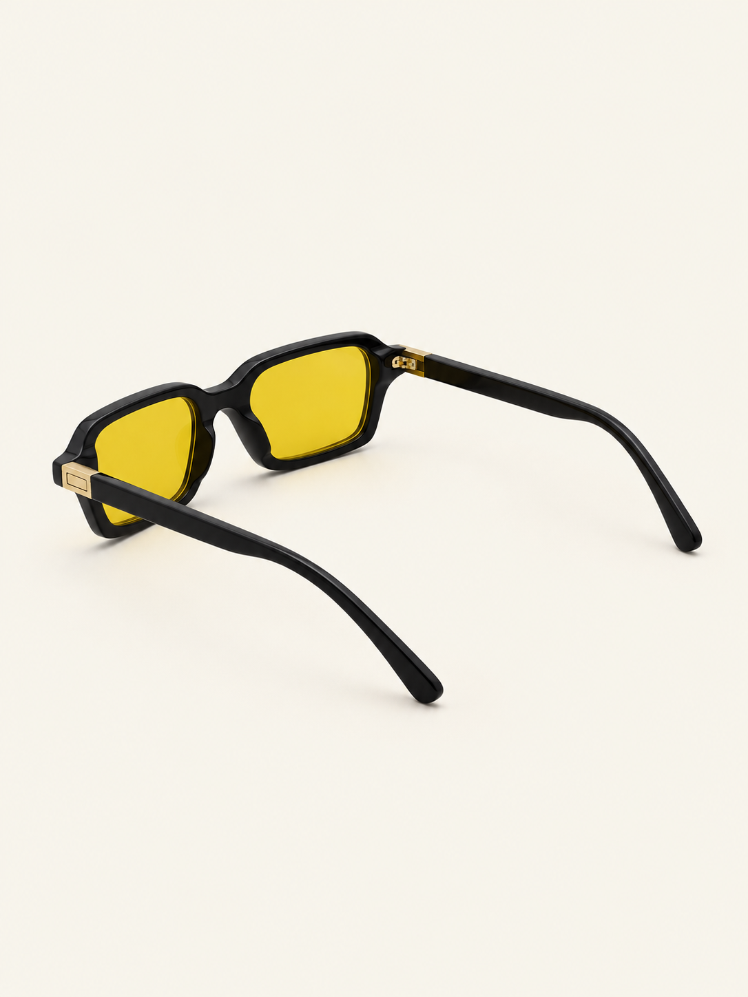Noir Sunnies — Yellow Black, rear angle view