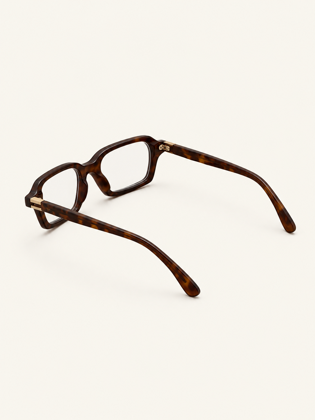 Noir Frames — Brown Print, rear angle view
