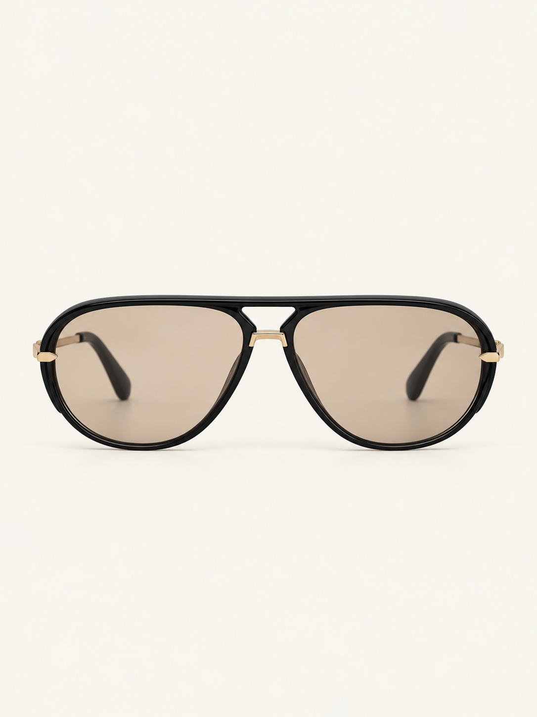 Nova Sunnies — Beige, front view