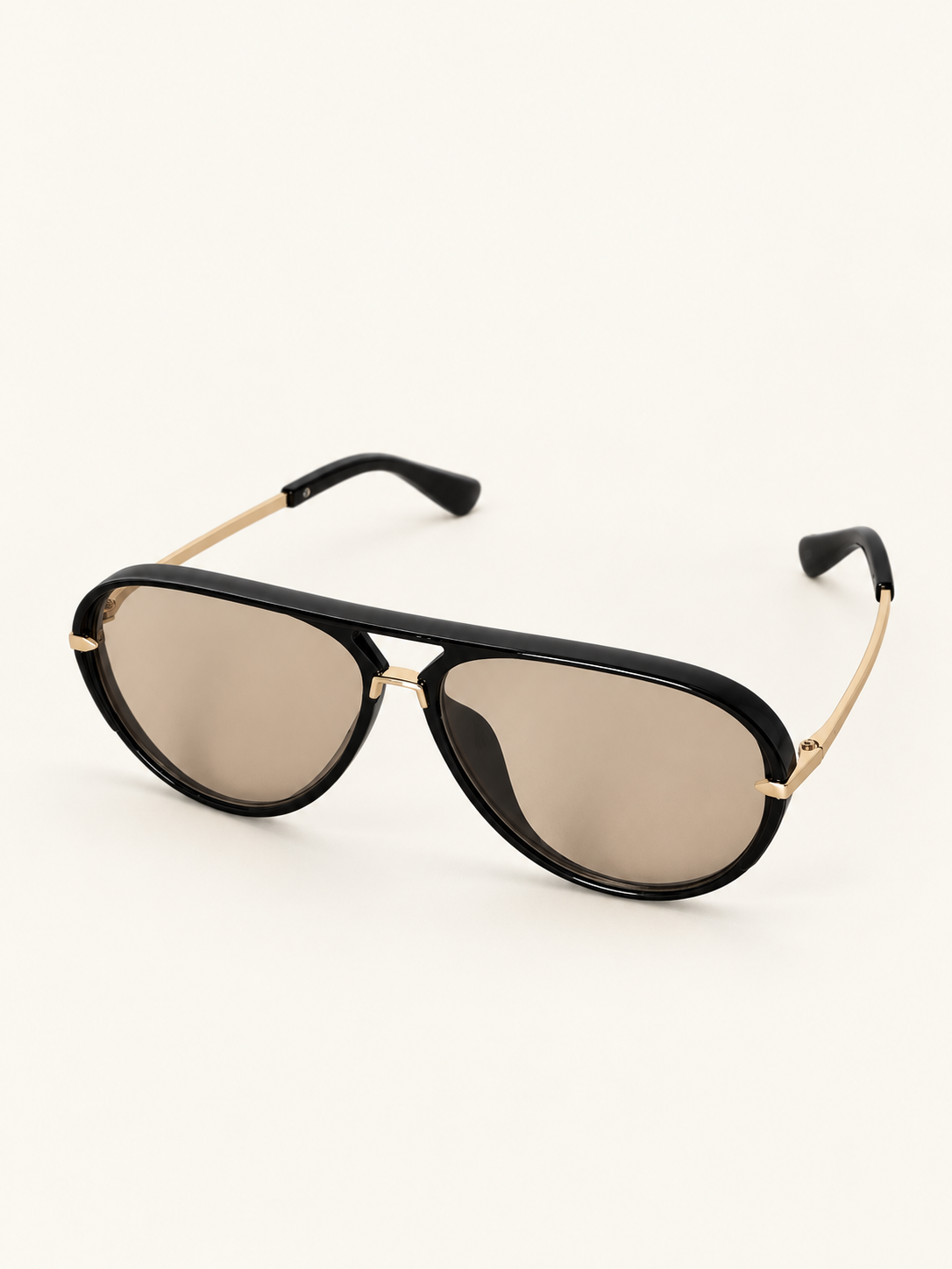 Nova Sunnies — Beige, front angle view