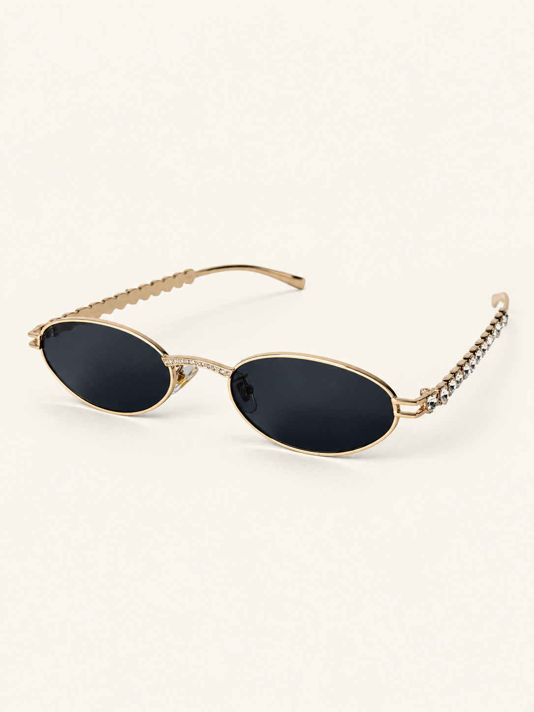 Oliver Sunnies 2.0 — Black Gold, front angle view
