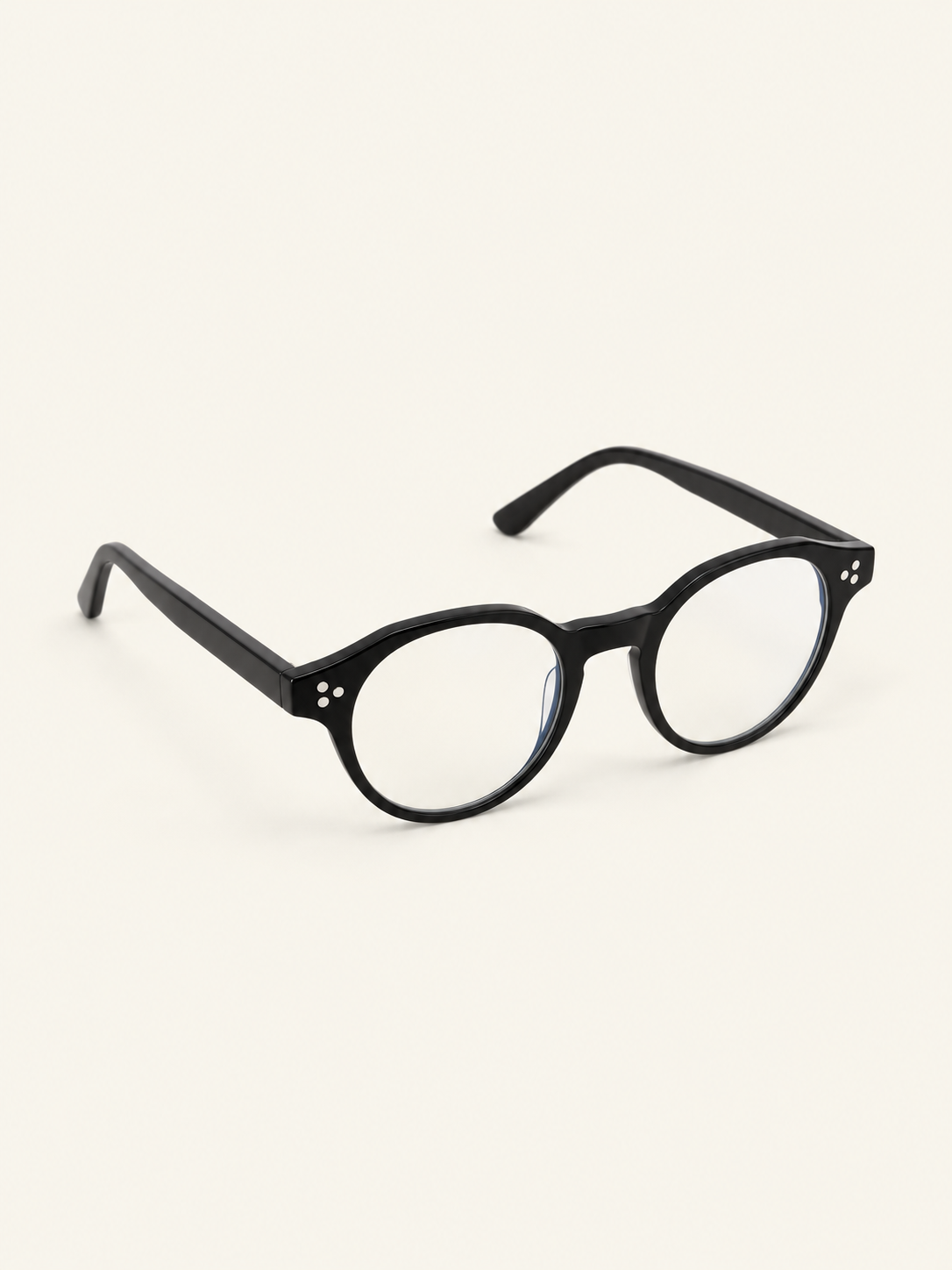 Paige Frames — Black, front angle view