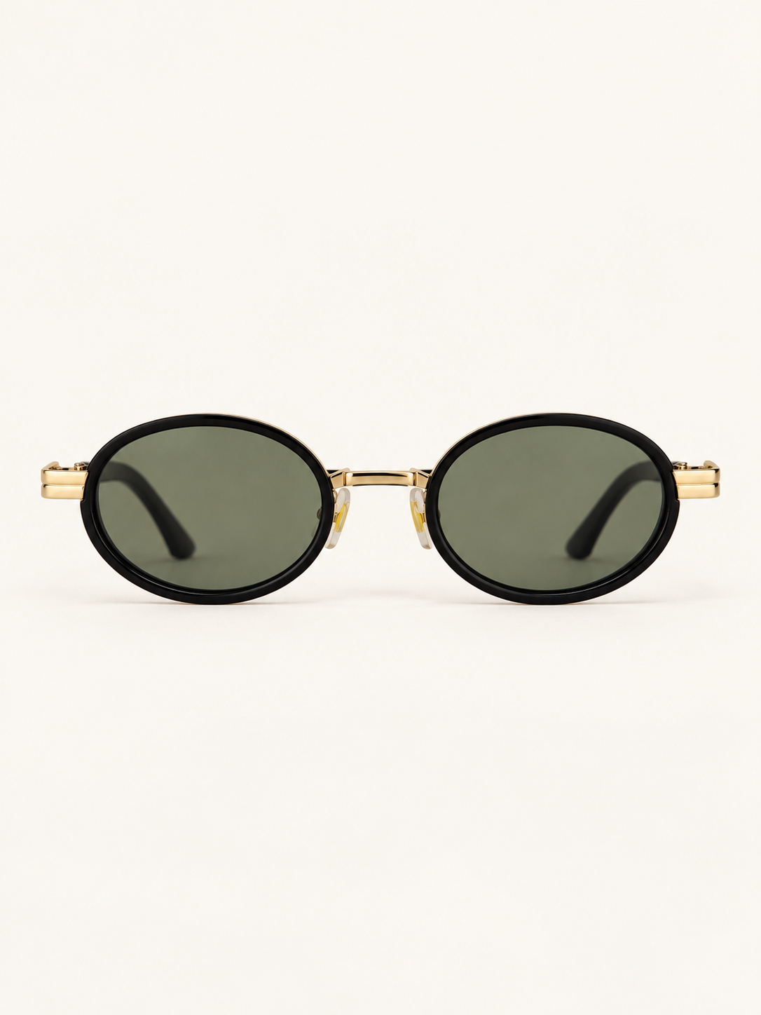 Reina Sunnies — Black Gold, front view