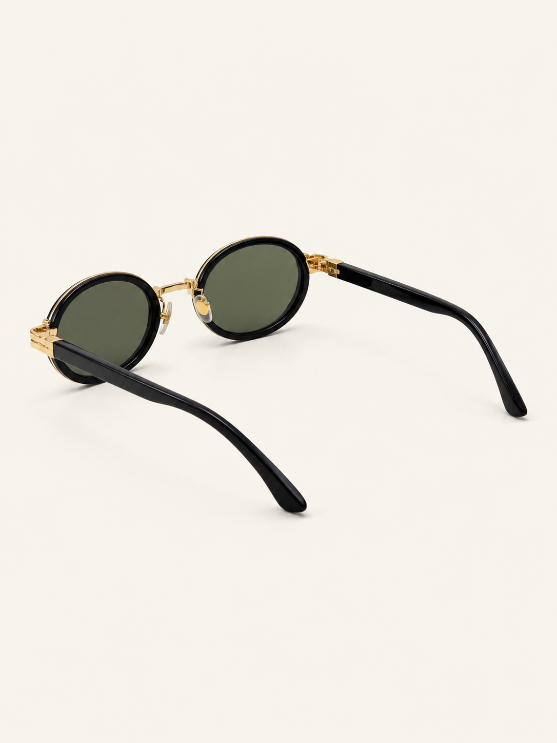 Reina Sunnies — Black Gold, rear angle view