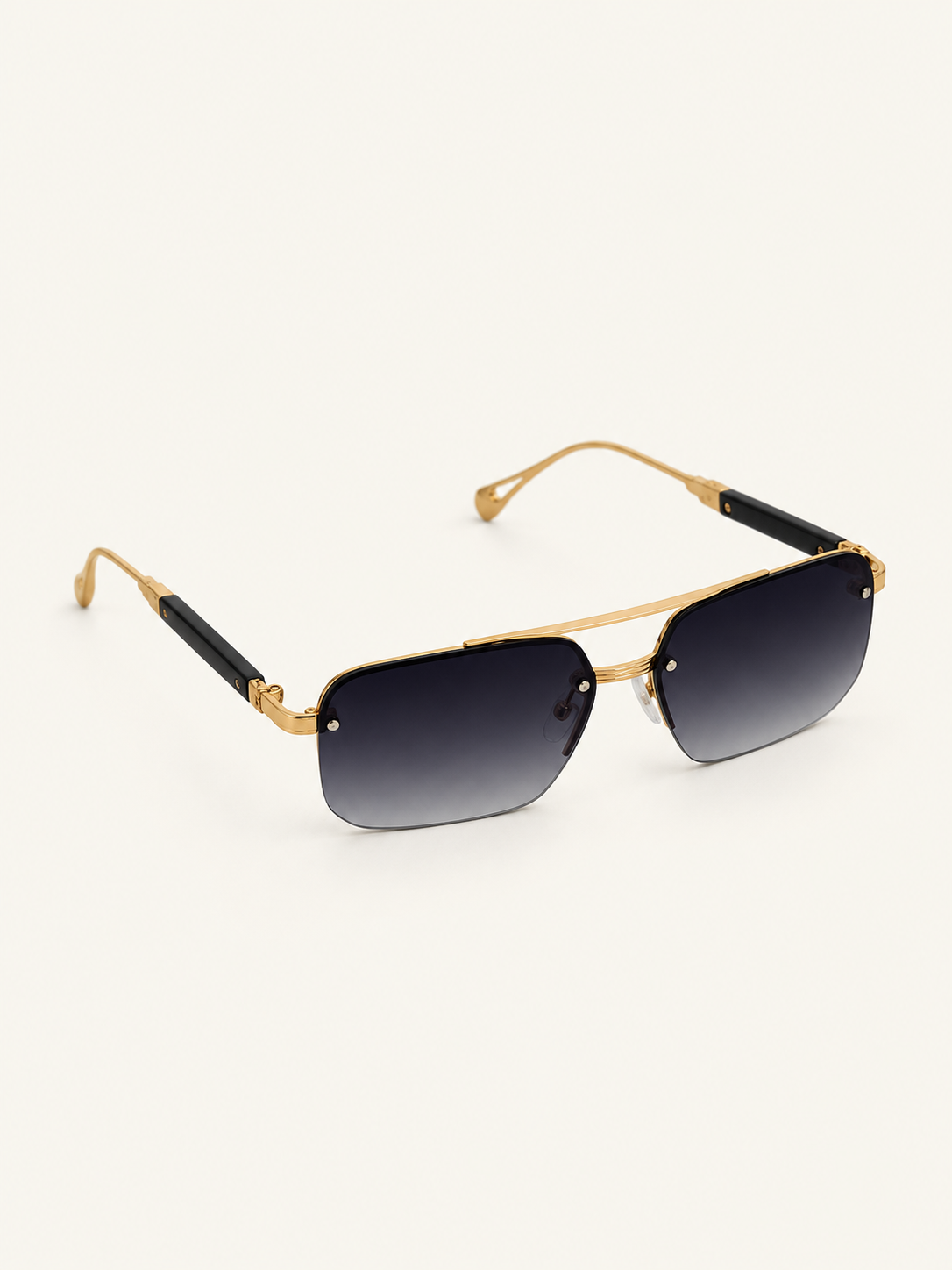 Stark Sunnies — Dark Grey, front angle view