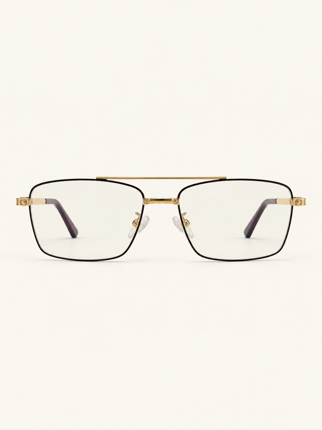 Stellar Frames — Gold Black, front view