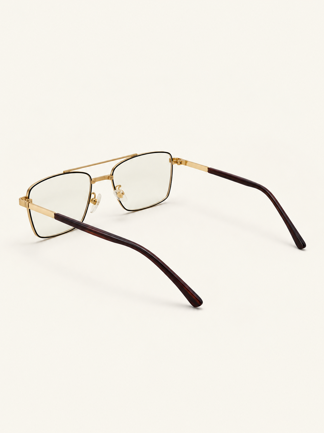 Stellar Frames — Gold Black, rear angle view