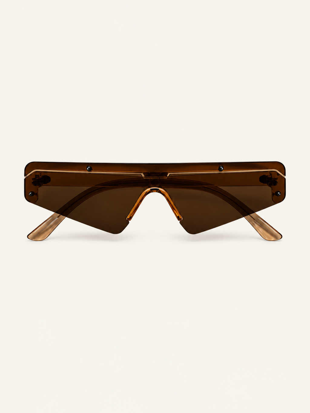 Stellar Sunnies — Light Brown, front view