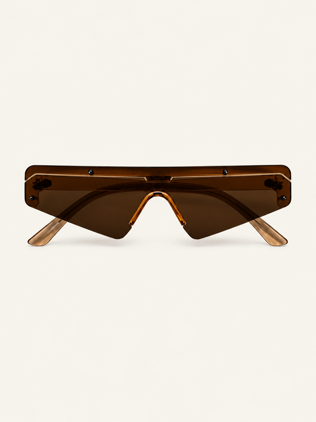 Stellar Sunnies — Light Brown, front view