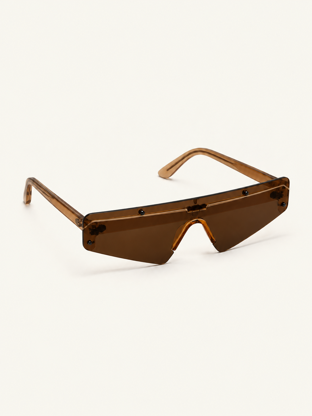 Stellar Sunnies — Light Brown, front angle view